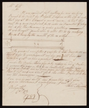 Cover of William Murdock letter to James Watt, dated Polgooth, 23 October 1783