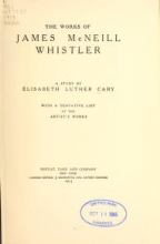 Cover of The works of James McNeill Whistler