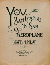 Cover of You can change my name in an aeroplane