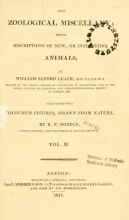 Cover of The zoological miscellany