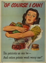 War Food Administration poster, Of course I can... (USDA, National Agricultural Library)