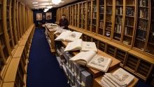 Display of Rare books within Library 