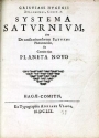 Cover of Cristiani Hugenii Zulichemii, Const. f. Systema Saturnium