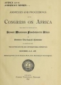 Cover of Africa and the American Negro