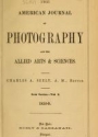 Cover of The American journal of photography