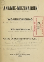 Cover of Anamie-muzinaigun wejibuewising wejibuemodjig che abadjitowad