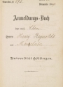 Cover of Anmeldungs-Buch