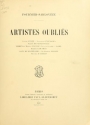 Cover of Artistes oubliés