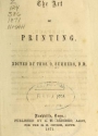 Cover of The art of printing