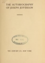 Cover of The autobiography of Joseph Jefferson