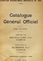 Cover of Catalogue général officiel t. 12