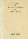 Cover of Catalogue of a special exhibition of textiles
