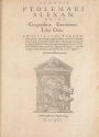 Cover of Claudii Ptolemaei Alexandrini Geographicæ enarrationis libri octo