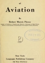 Cover of Dictionary of aviation