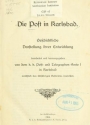 Cover of Die Post in Karlsbad