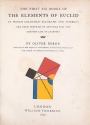 Cover of The first six books of the Elements of Euclid