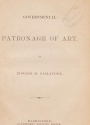 Cover of Governmental patronage of art