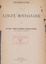 Cover of Grammaire de la langue montagnaise