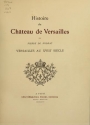 Cover of Histoire du Château de Versailles