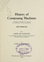 Cover of History of composing machines