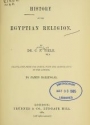 Cover of History of the Egyptian religion
