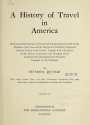 Cover of A history of travel in America v.4 (1915)
