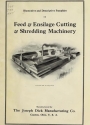 Cover of Illustrative and descriptive pamphlet on feed and ensilage cutting and shredding machinery