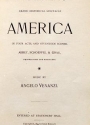 Cover of Imre Kiralfy's grand historical spectacle, America