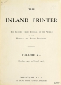 Cover of The Inland printer