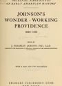 Cover of Johnson's Wonder-working providence, 1628-1651