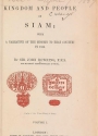 Cover of The kingdom and people of Siam v. I