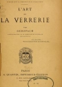 Cover of L'art de la verrerie 
