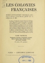 Cover of Les colonies francaises t. 1