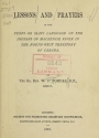 Cover of Lessons and prayers in the Tenni or Slavi language of the Indians of Mackenzie River in the North-West Territory of Canada