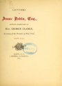 Cover of Letters of Isaac Bobin, esq