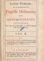 Cover of Lexicon technicum, or, An universal English dictionary of arts and sciences v. 2