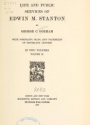 Cover of Life and public services of Edwin M. Stanton