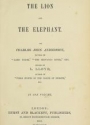 Cover of The lion and the elephant