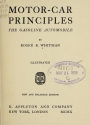 Cover of Motor-car principles