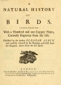 Cover of A natural history of birds v. 1