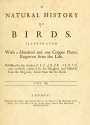 Cover of A natural history of birds
