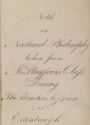 Cover of Notes on Natural Philosophy