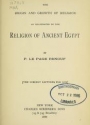 Cover of The origin and growth of religion