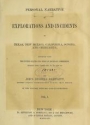 Cover of Personal narrative of explorations and incidents in Texas, New Mexico, California, Sonora, and Chihuahua v.1 (1854)