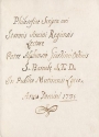 Cover of Philosofiae scripta mei Joannis Ancini Regiensis lectore
