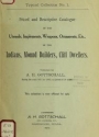 Cover of Priced and descriptive catalogue of the utensils, implements, weapons, ornaments, etc., of the Indians, mound builders, cliff dwellers no. 1