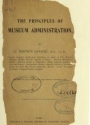 Cover of The principles of museum administration