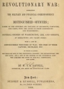 Cover of Records of the revolutionary war- containing the military and financial correspondence of distinguished officers