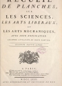 Cover of Recueil de planches, sur les sciences, les arts libéraux, et les arts méchaniques