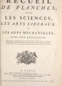 Cover of Recueil de planches, sur les sciences, les arts libéraux, et les arts méchaniques
